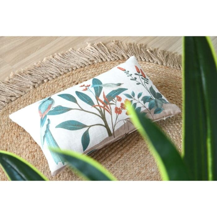 COUSSIN 30X50 CM EN POLYESTER ET LIN - MULTICOLORE - Image 2