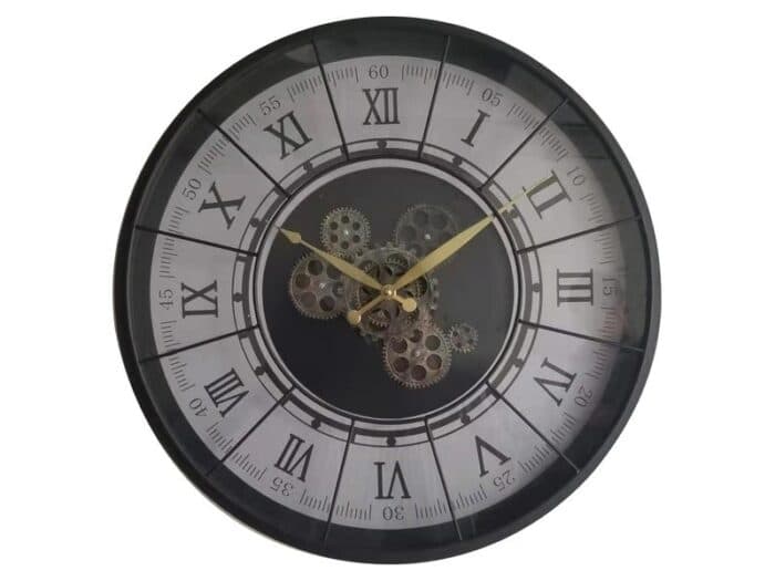 HORLOGE MURALE RONDE 57 CM - NOIR - Image 2