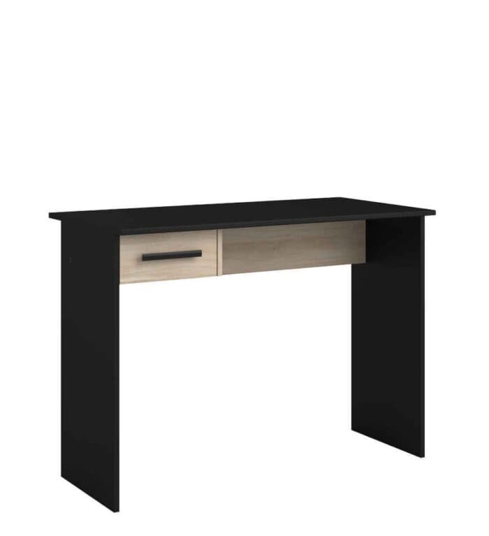 BUREAU 1 TIROIR - NOIR ET CHENE - Image 2