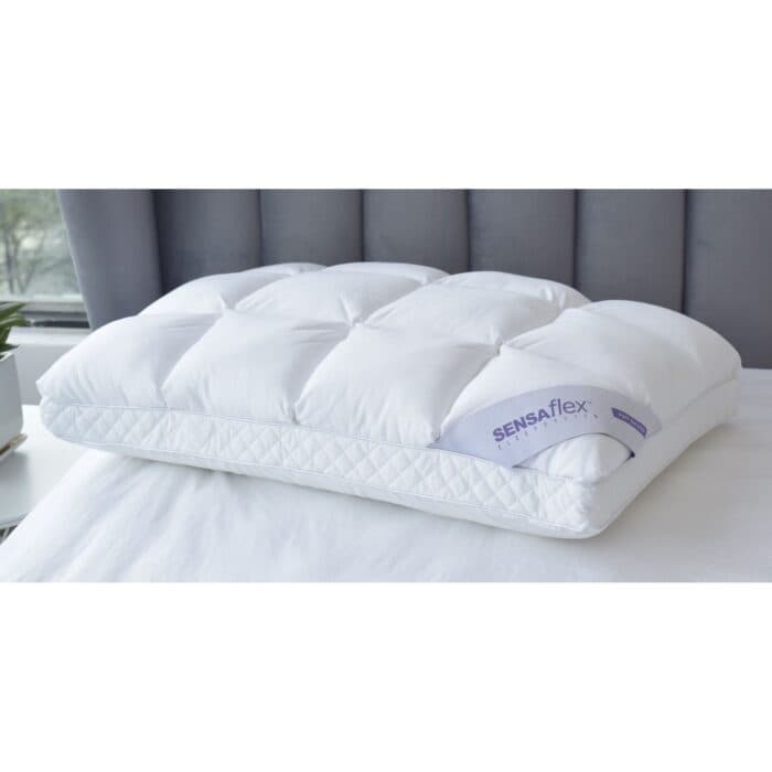 OREILLER SHIATSU GARNISSAGE SENSAFLEX 41X64 CM - BLANC - Image 2