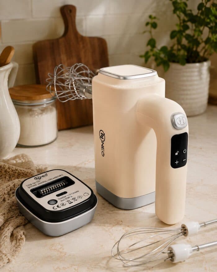BATTEUR À MAIN SANS FIL RECHARGEABLE - CRÈME - Image 2