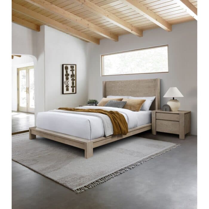 LIT + SOMMIER 160X200 CM - GRIS WASH - Image 2