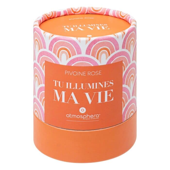 BOUGIE PARFUMÉE PIVOINE ROSE EN VERRE 200 G - Image 2