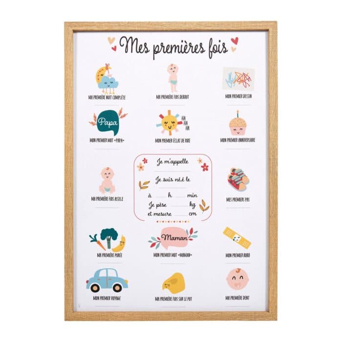 TOILE DÉCO MES PREMIERS FOIS EN MDF - Image 2