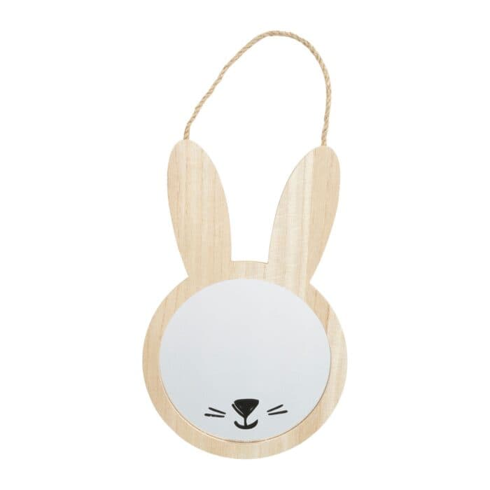 MIROIR BOIS FORME LAPIN - NATUREL - Image 2