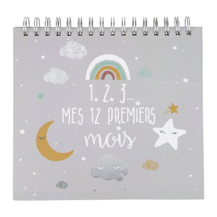 ALBUM DE NAISSANCE MOTIF CONSTELLATION - GRIS - Image 2