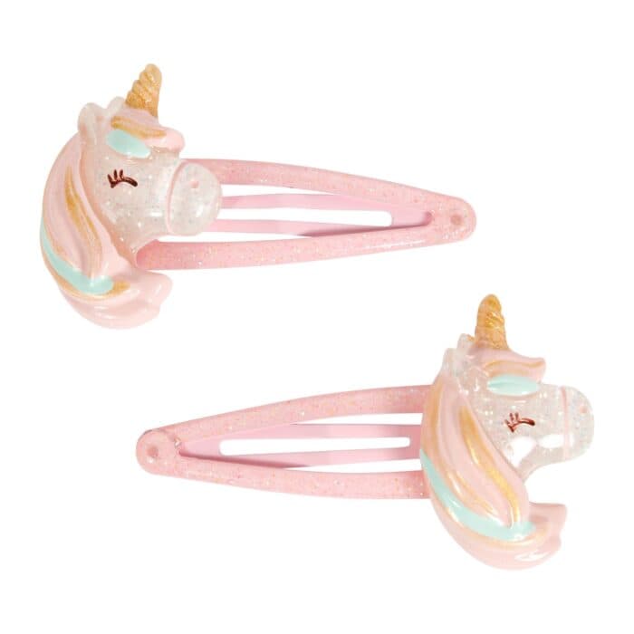 LOT DE 2 BARRETTES LICORNE - Image 2