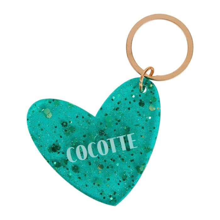 PORTE-CLÉS COEUR MESSAGE COCOTTE - Image 2