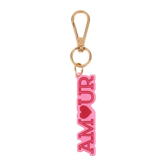 PORTE-CLÉS MESSAGE AMOUR - ROSE - Image 2