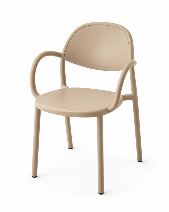 CHAISE PLASTIQUE - TAUPE - Image 2