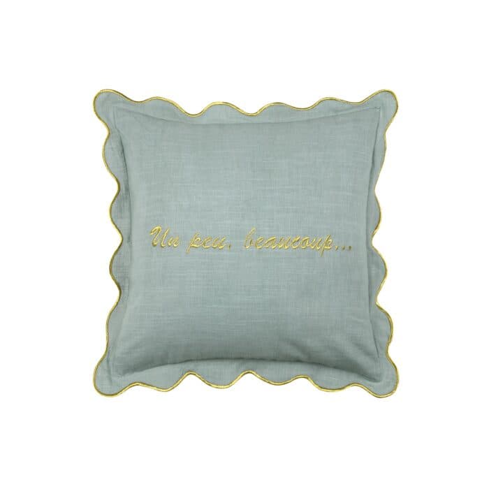 COUSSIN 45X45 CM EN COTON - VERT - Image 2