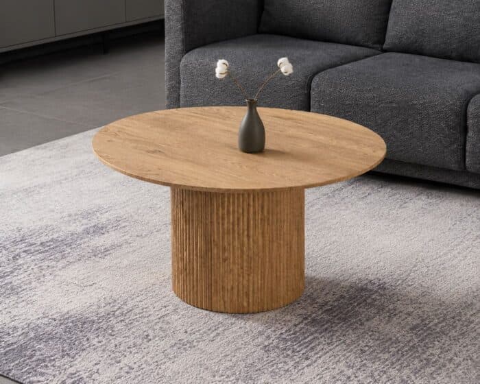 TABLE BASSE EN MDF - CHÊNE - Image 2