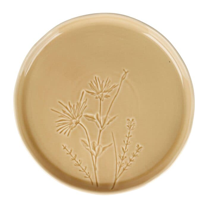 ASSIETTE PLATE 26,5 CM EN GRÈS - MOTIF FLORAL - Image 2