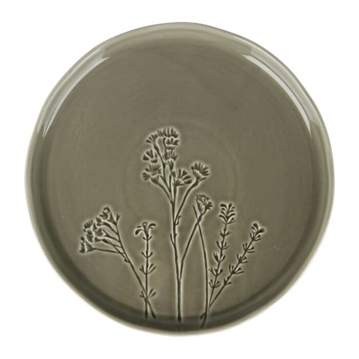 ASSIETTE PLATE 26,5 CM EN GRÈS - MOTIF FLORAL - Image 2