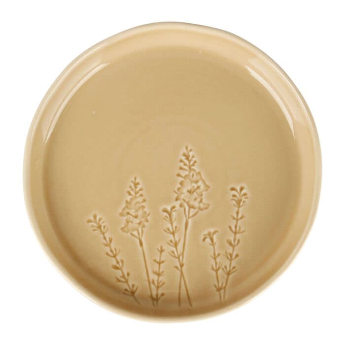 ASSIETTE DESSERT 20,2 CM EN GRÈS - MOTIF FLORAL - Image 2