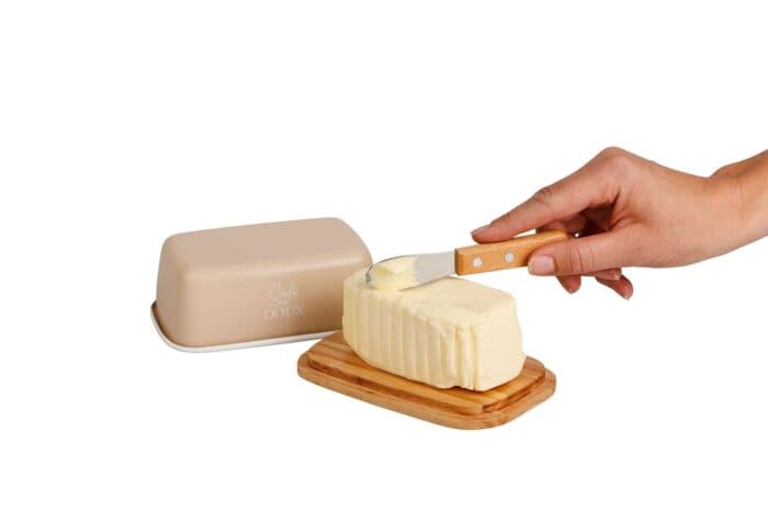 BEURRIER AVEC COUVERCLE - BEIGE - Image 2