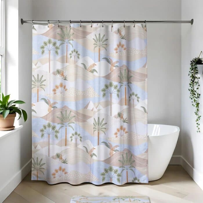 RIDEAU DE DOUCHE IMPRIMÉ 180X180 CM EN POLYESTER - Image 2