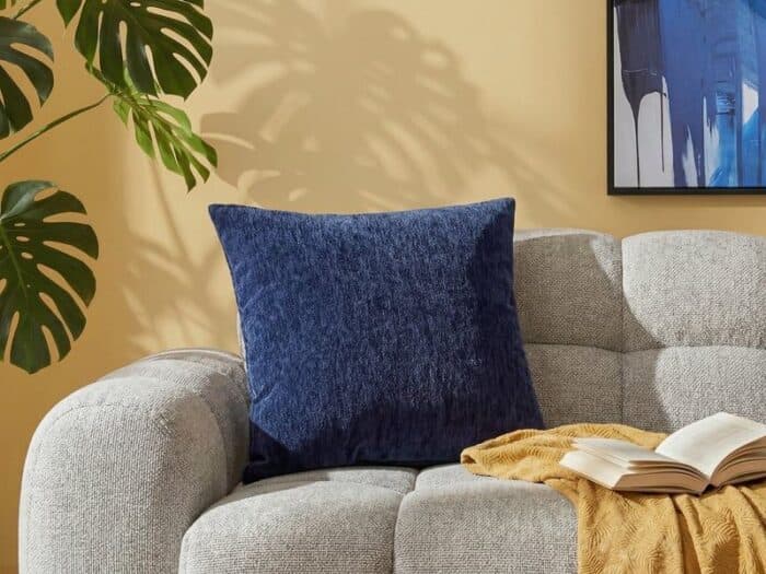 COUSSIN 40X40 CM EN POLYESTER - BLEU - Image 2