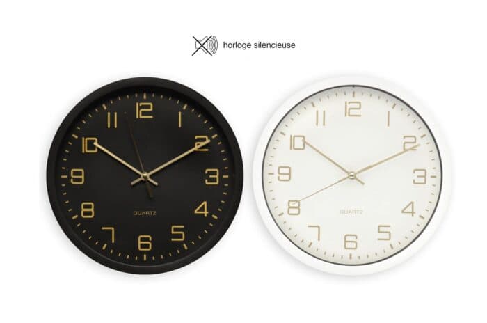 HORLOGE MURALE SILENCIEUSE 25X25 CM - Image 2