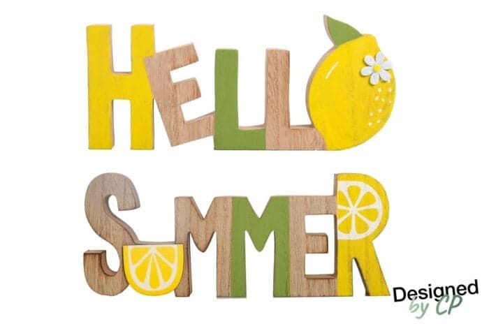 MOT DÉCORATIF À POSER SUMMER OU HELLO - Image 2