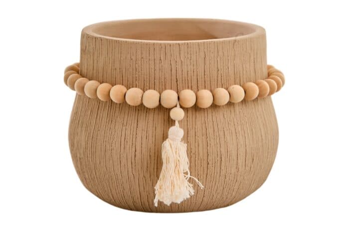 POT DE FLEUR 16,5 CM - BEIGE - Image 2