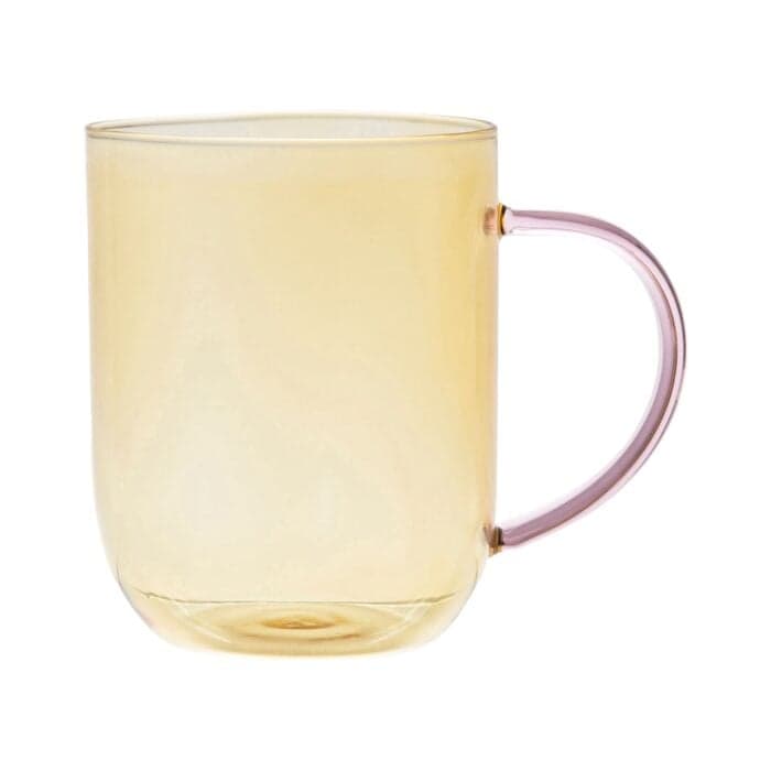 TASSE À THÉ 40 CL - JAUNE ET ROSE - Image 2