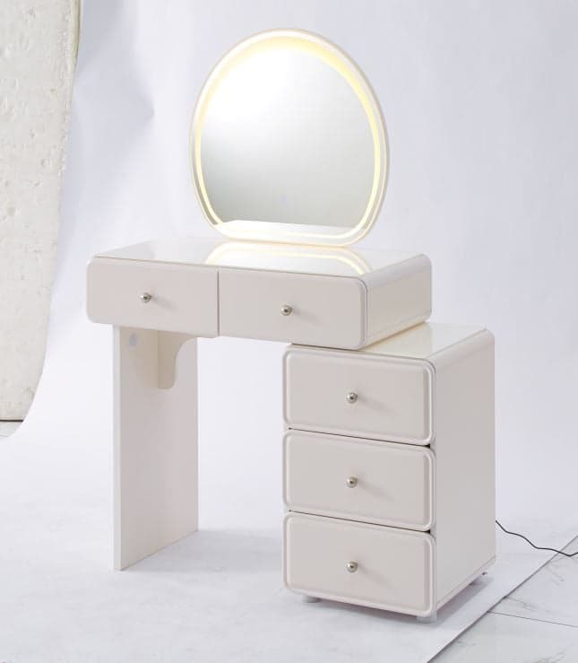 COIFFEUSE LED 5 TIROIRS - BLANC - Image 2