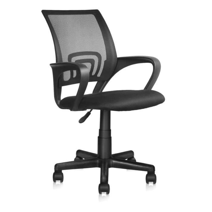 FAUTEUIL DE BUREAU EN TISSU - NOIR - Image 2