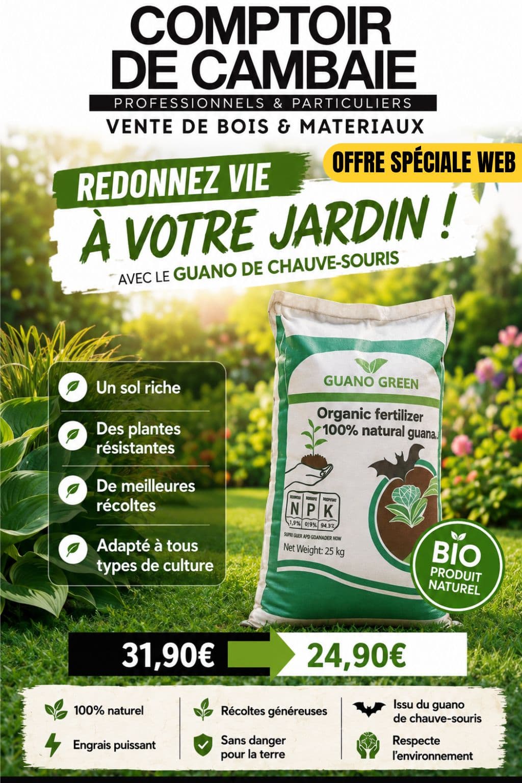 REDONNEZ VIE À VOTRE JARDIN !