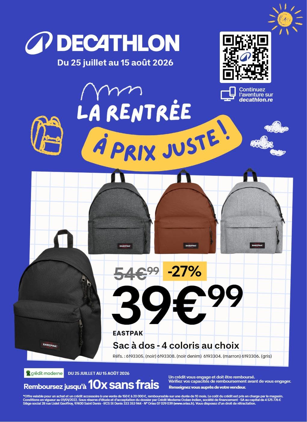 LA RENTRÉE À PRIX JUSTE !