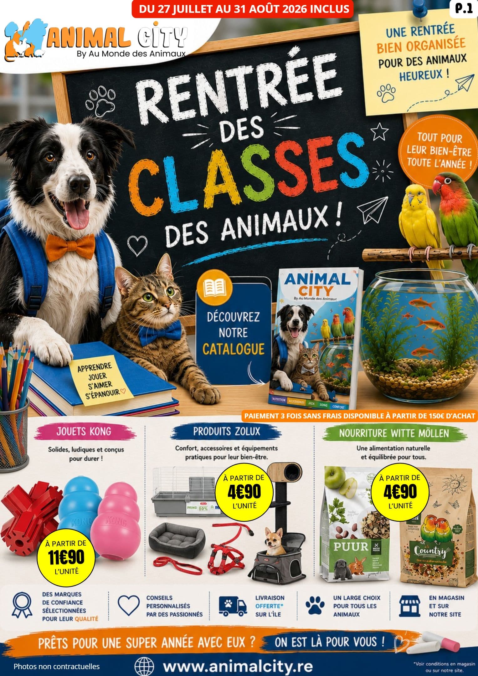 RENTRÉE DES CLASSES DES ANIMAUX