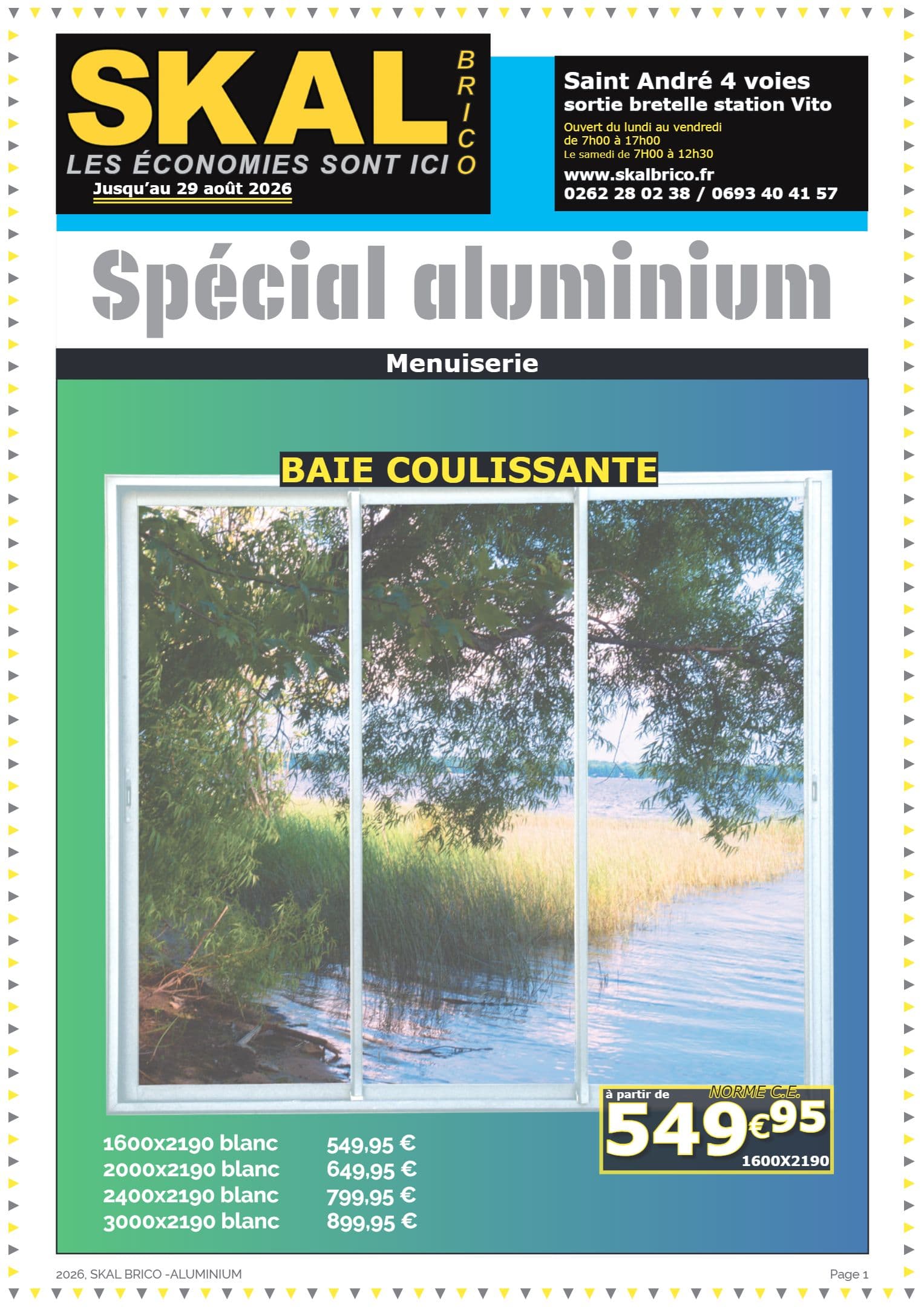SPÉCIAL ALUMINIUM - BAIE COULISSANTE