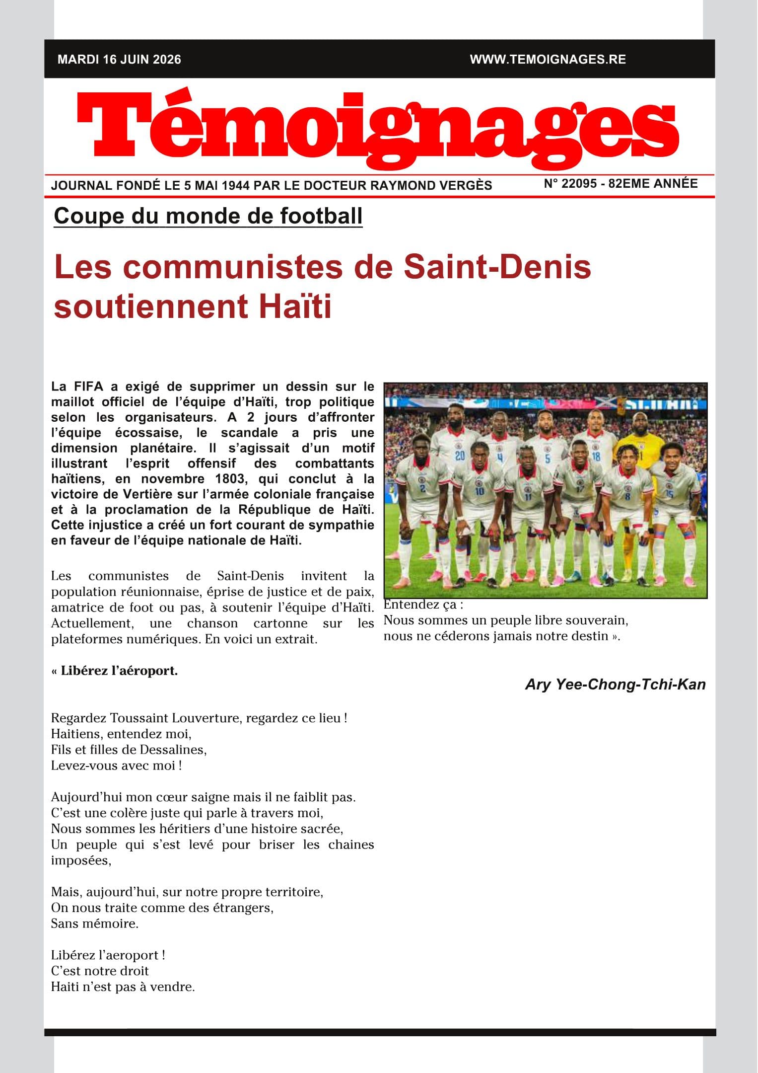 16 JUIN 2026