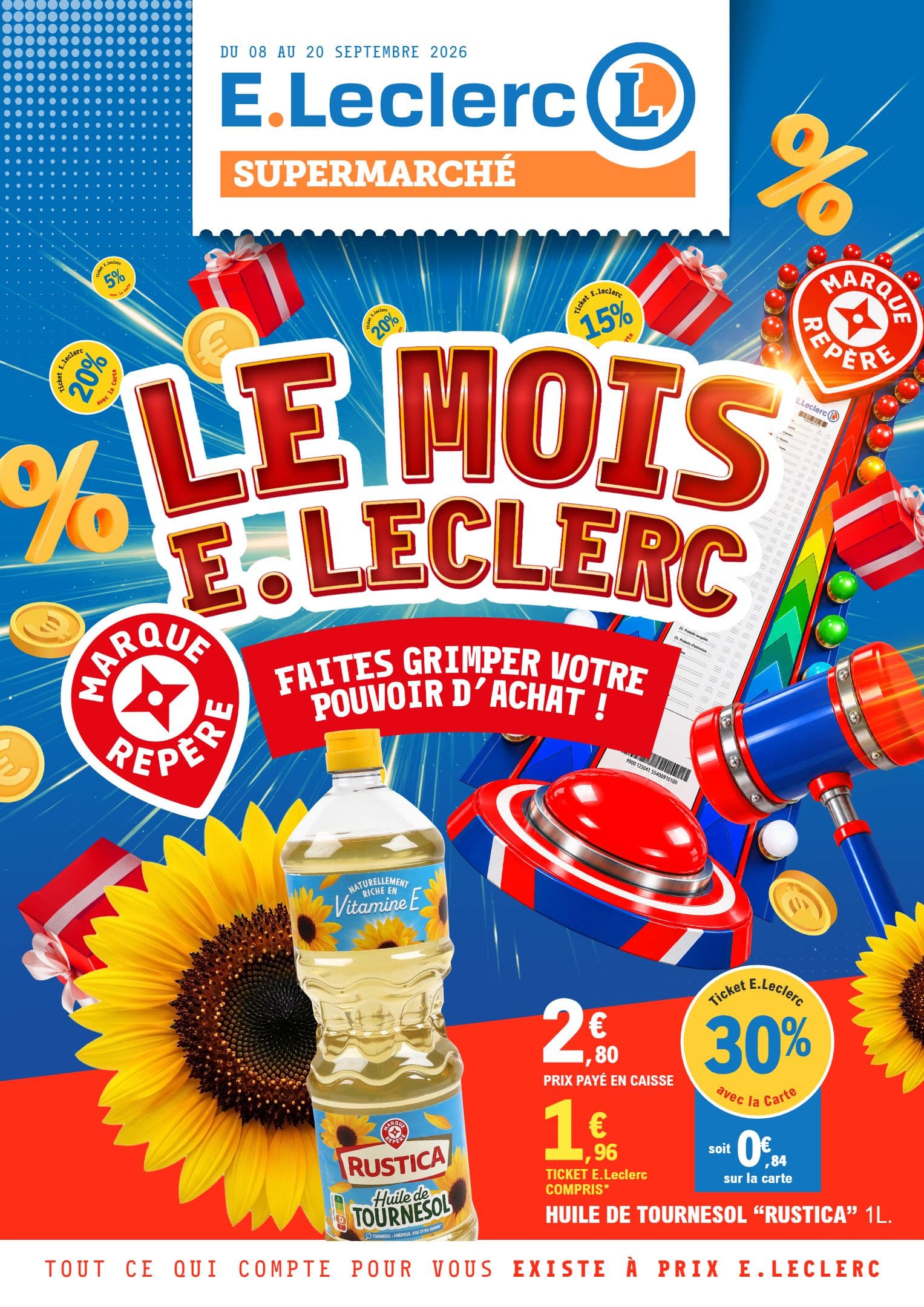 LE MOIS E.LECLERC - FAITES GRIMPER VOTRE POUVOIR D'ACHAT !