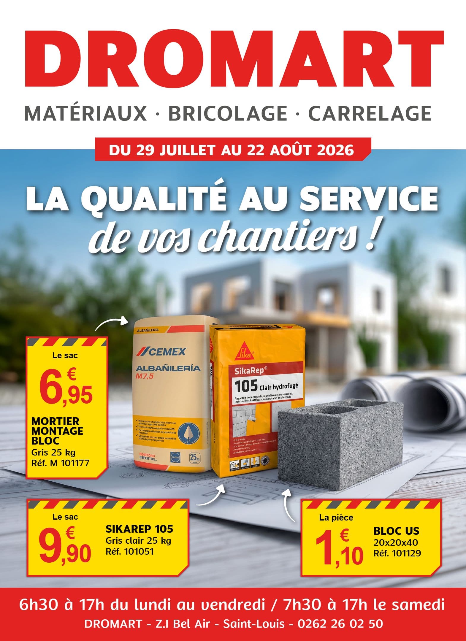 LA QUALITÉ AU SERVICE DE VOS CHANTIERS !