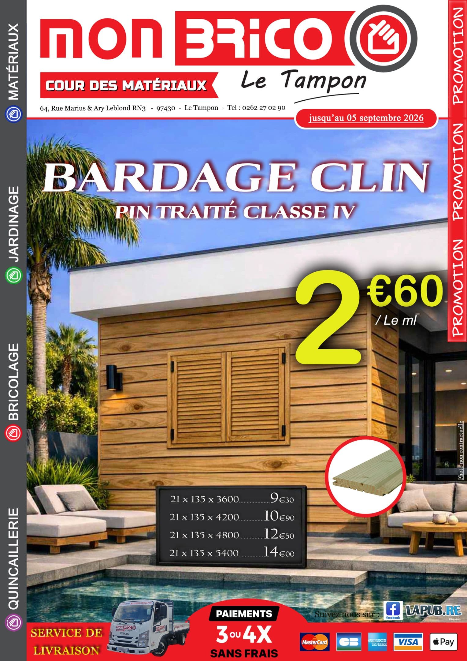 Couverture BARDAGE CLIN
