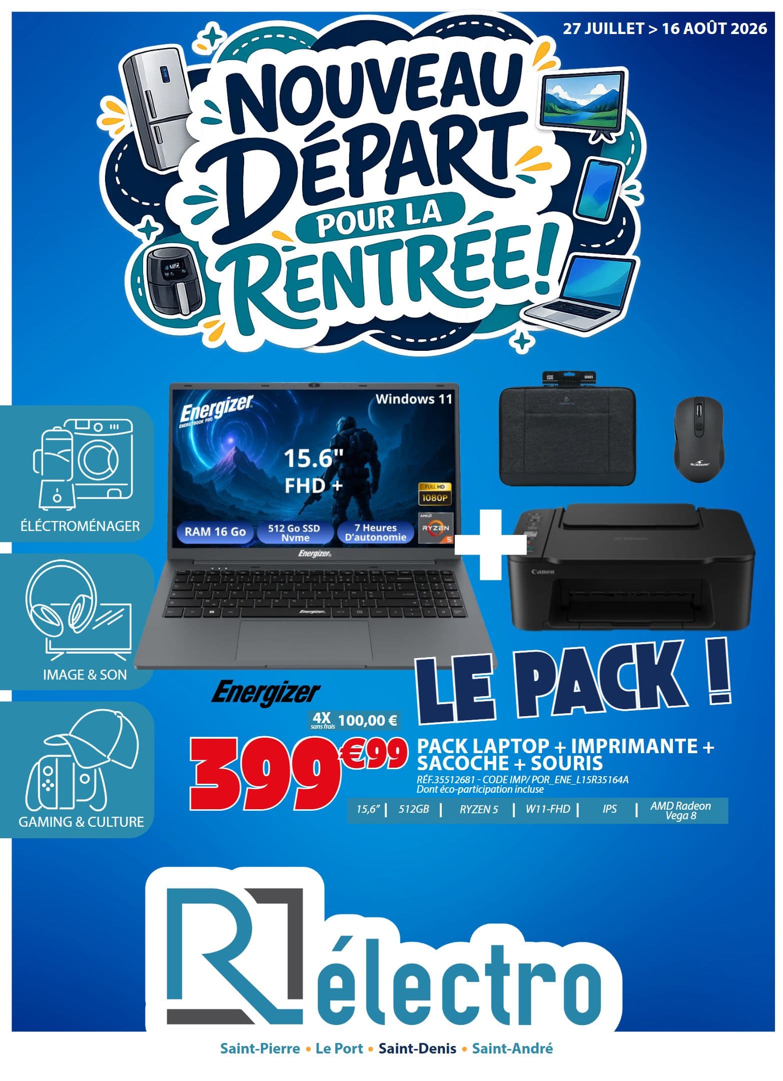 NOUVEAU DÉPART POUR LA RENTRÉE