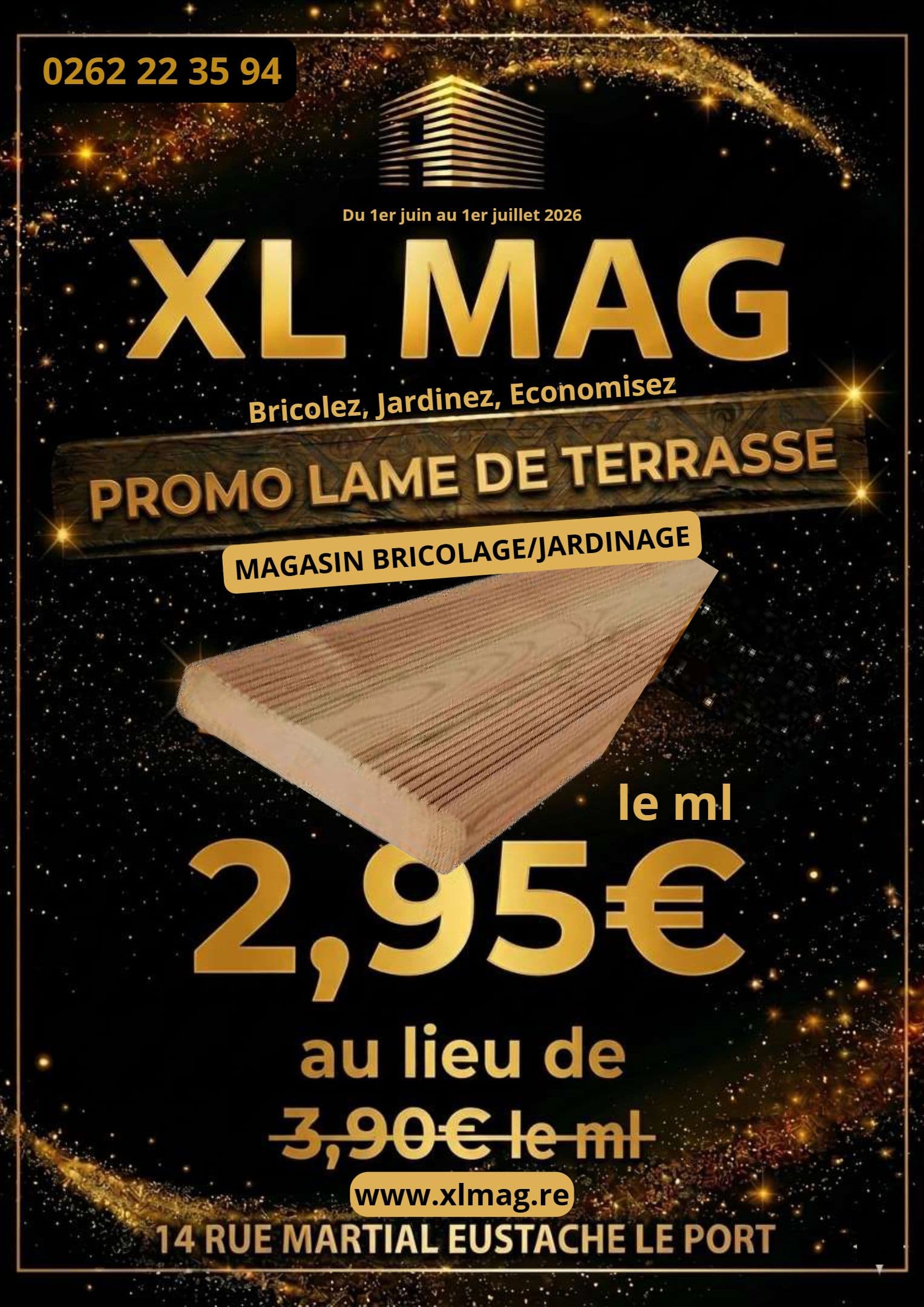 PROMO LAME DE TERRASSE
