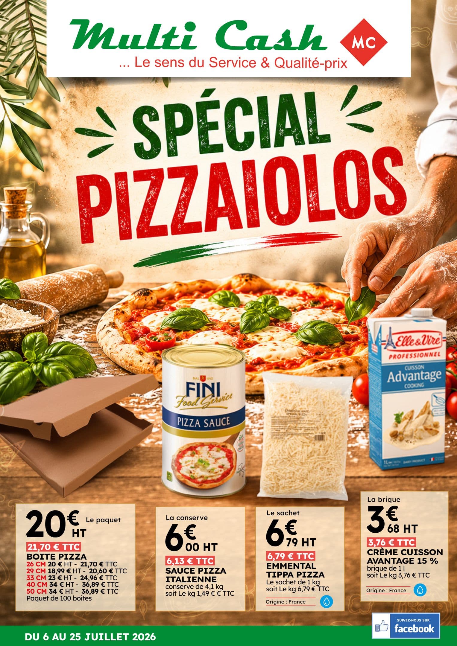 SPÉCIAL PIZZAIOLOS