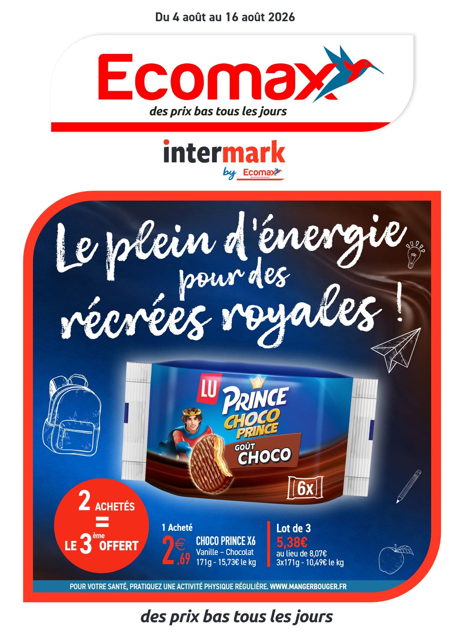 LE PLEIN D'ÉNERGIE POUR DES RÉCRÉES ROYALES !