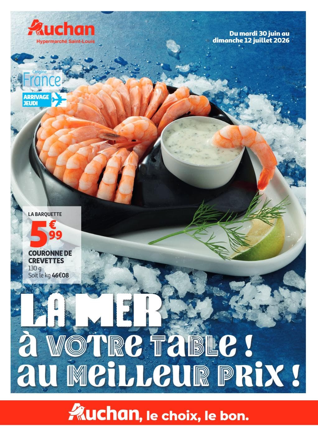 LA MER À VOTRE TABLE ! AU MEILLEUR PRIX !