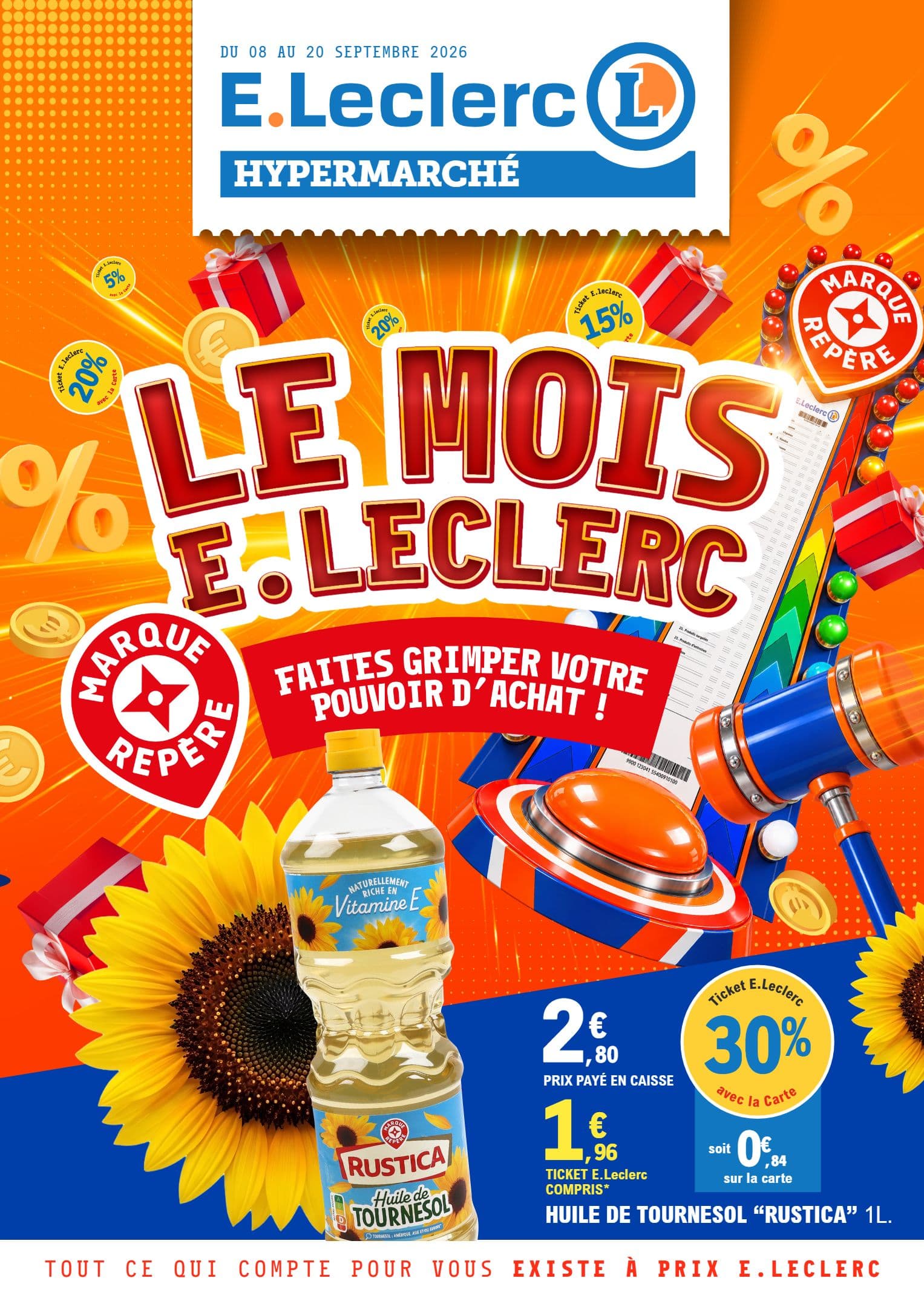 LE MOIS E.LECLERC - FAITES GRIMPER VOTRE POUVOIR D'ACHAT !