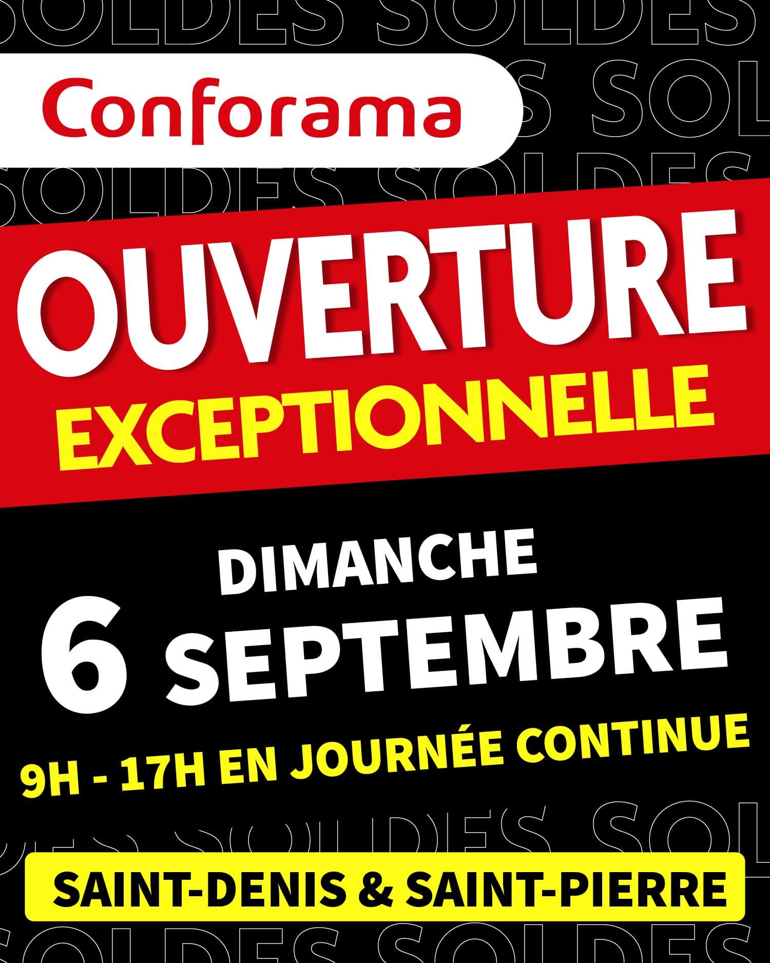 OUVERTURE EXCEPTIONNELLE