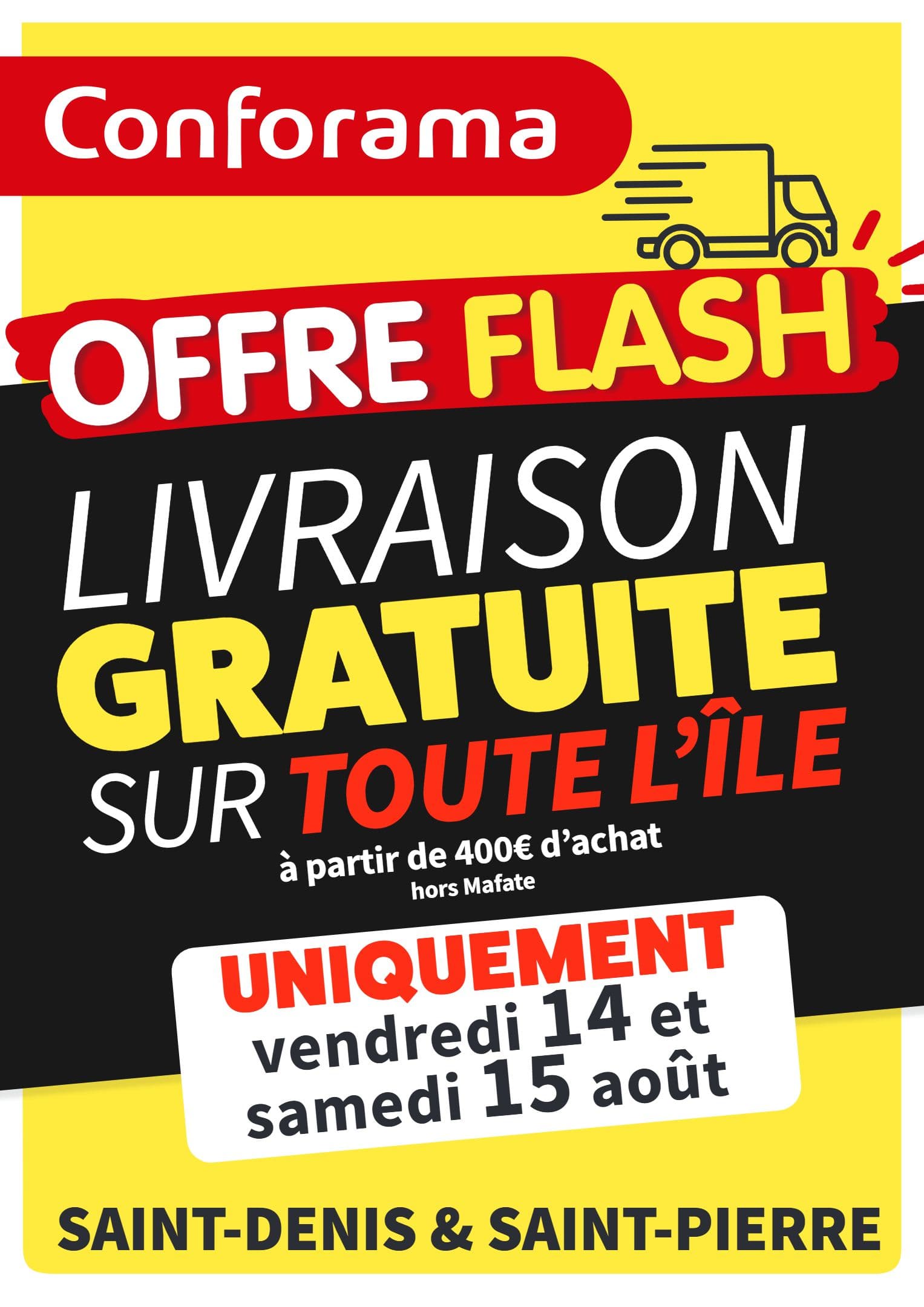 OFFRE FLASH : LIVRAISON GRATUITE
