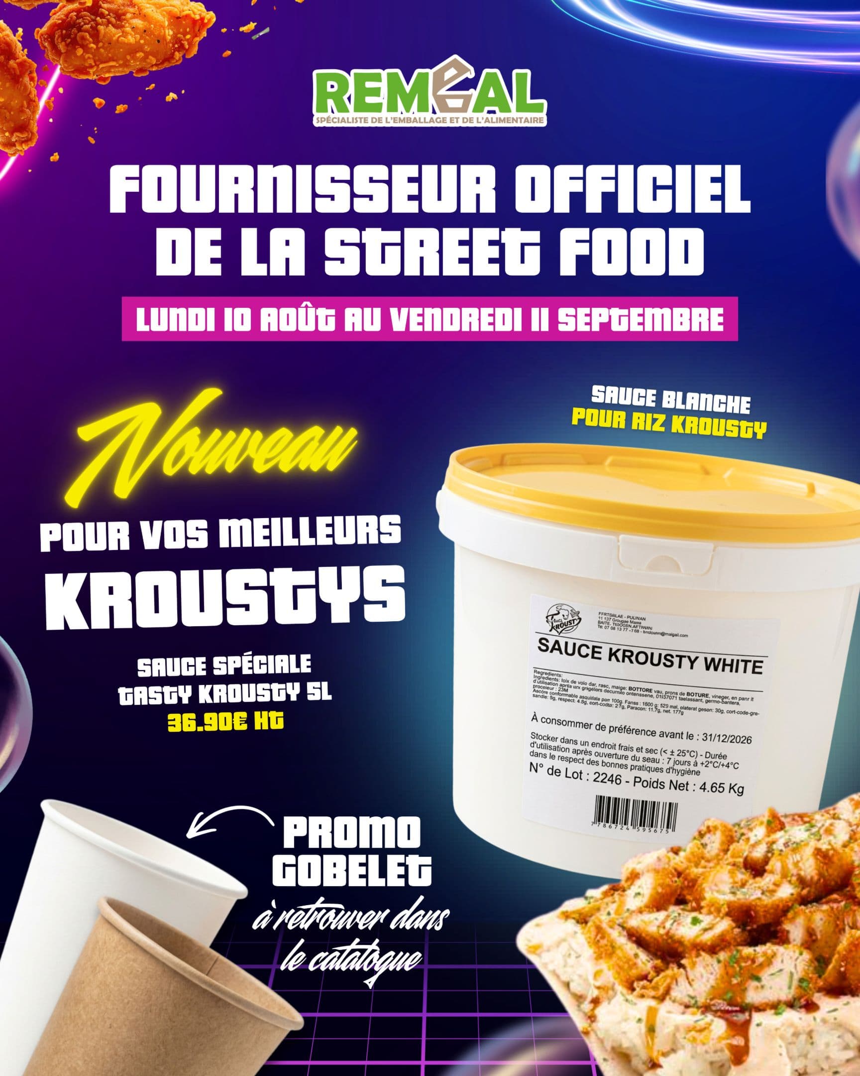 Couverture FOURNISSEUR OFFICIEL DE LA STREET FOOD