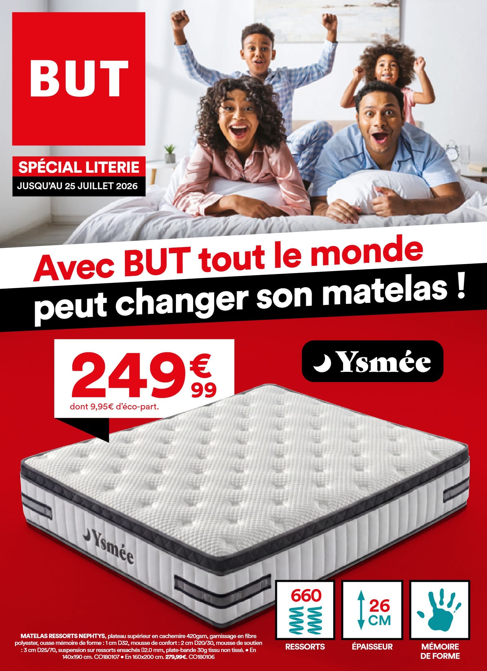 AVEC BUT TOUT LE MONDE PEUT CHANGER SON MATELAS