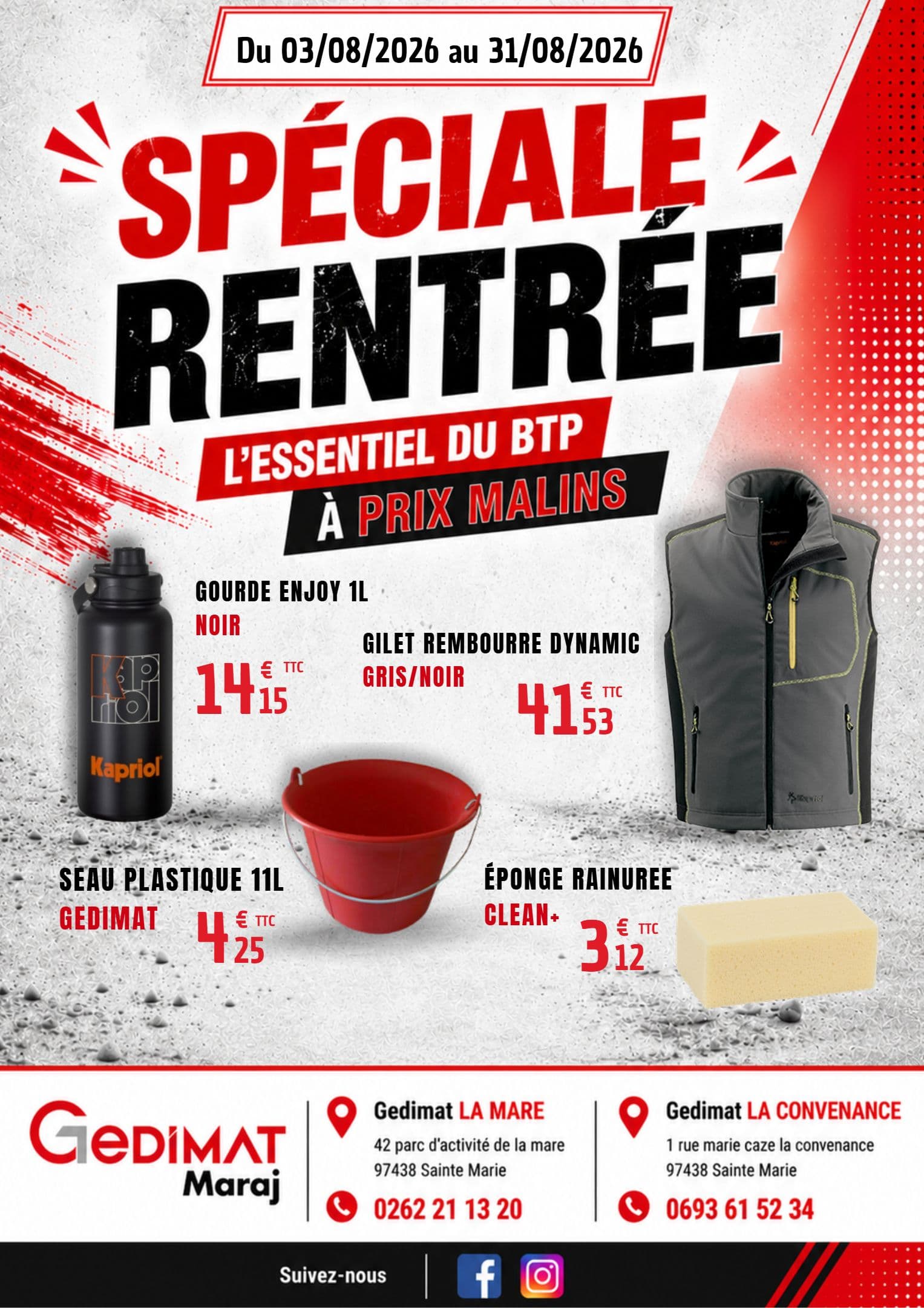 SPÉCIALE RENTRÉE