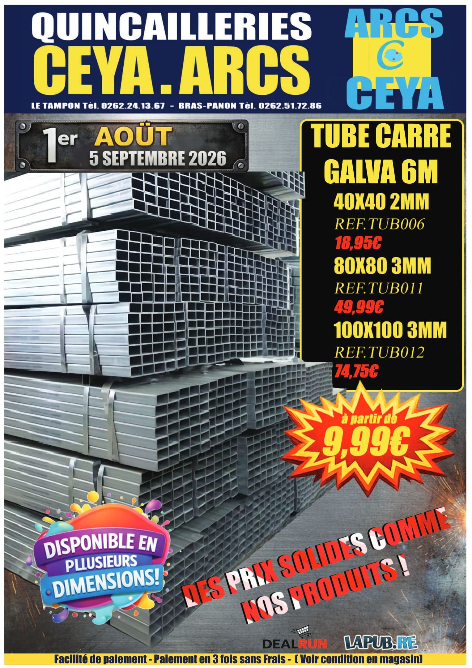 NOS PRIX SOLIDES COMME NOS PRODUITS