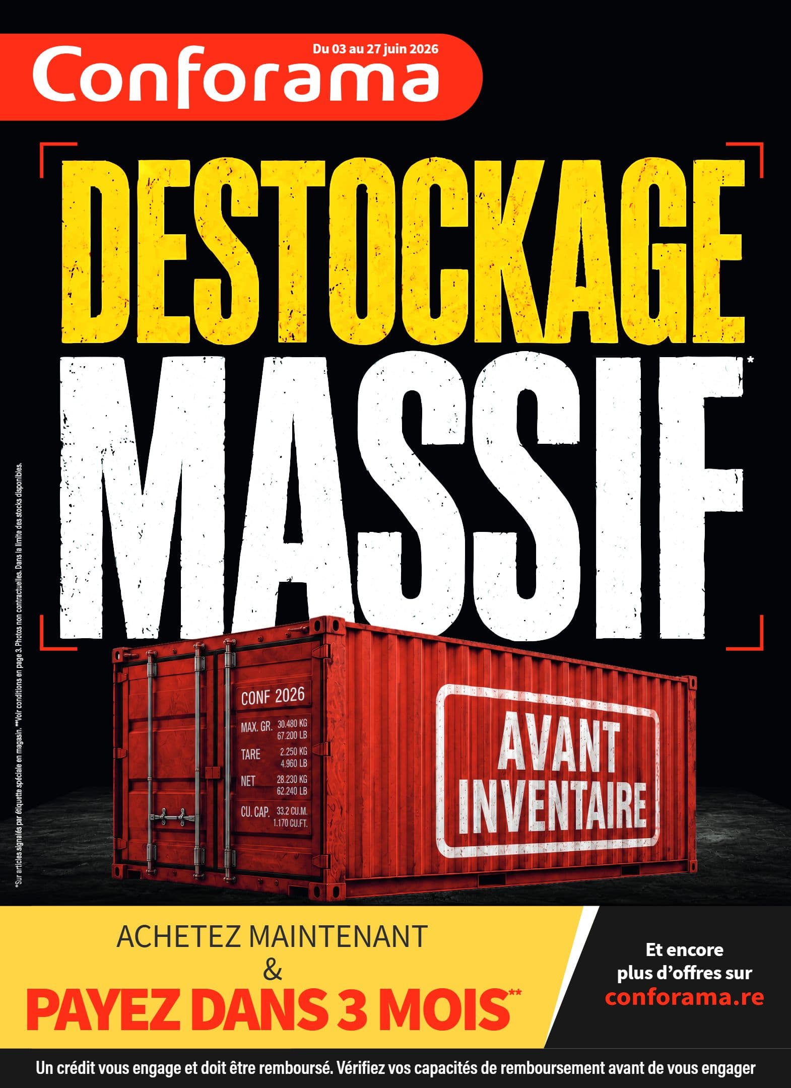 DESTOCKAGE MASSIF AVANT INVENTAIRE
