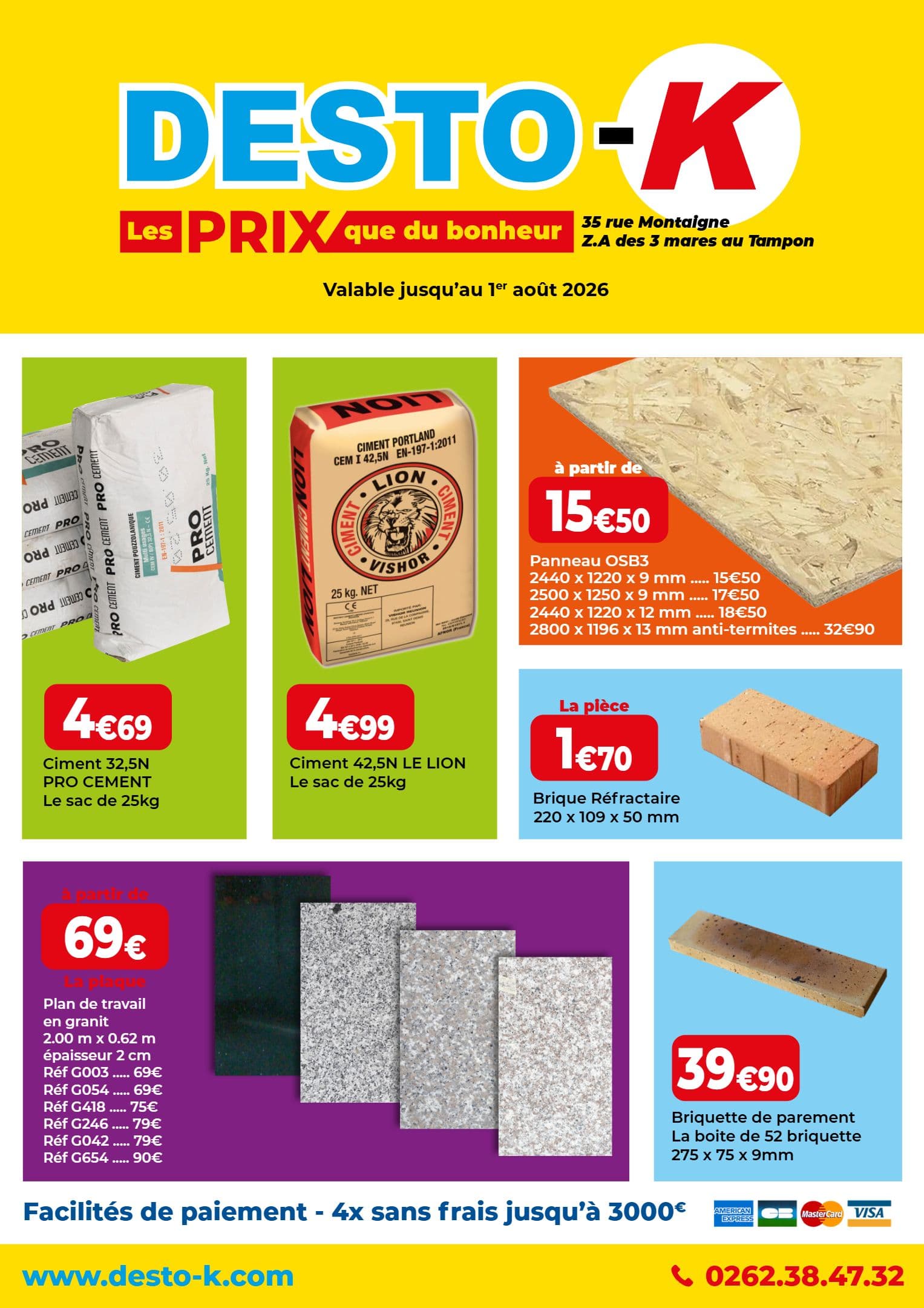 LES PRIX QUE DU BONHEUR